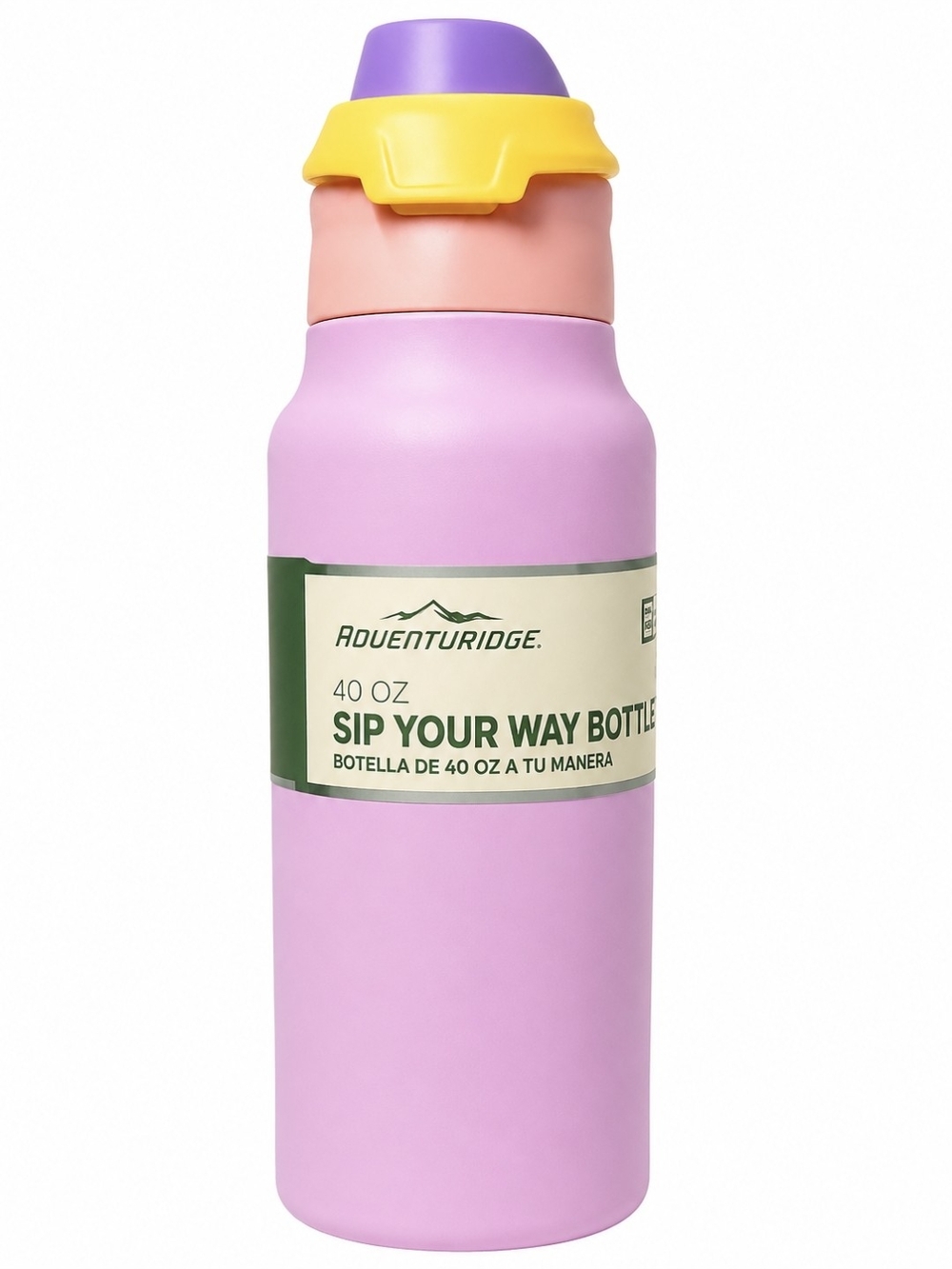 Adventuridge Pink 40 oz Sip Your Way Bottle with Multi-Accent Cap